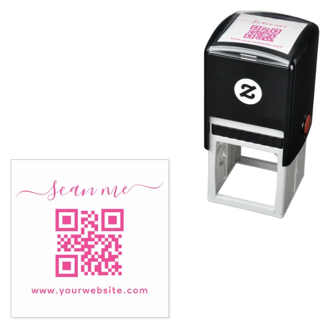 Sello Automático Texto personalizado del script y código QR   (In Situ)