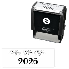 Sello Automático Texto personalizado moderno Feliz Año Nuevo
