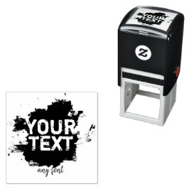 Sello Automático Texto personalizado y desorden de imagen