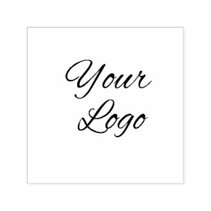 Sello Automático texto simple mínimo agregue su logotipo/diseño aqu