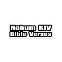 Texto "Versos de la Biblia de Nahum KJV"