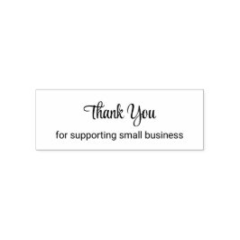 Sello Automático Thank You for Supporting Small Business Template