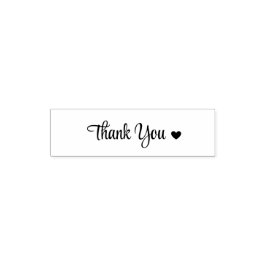 Sello Automático “Thank You” with Heart Rubber Stamp