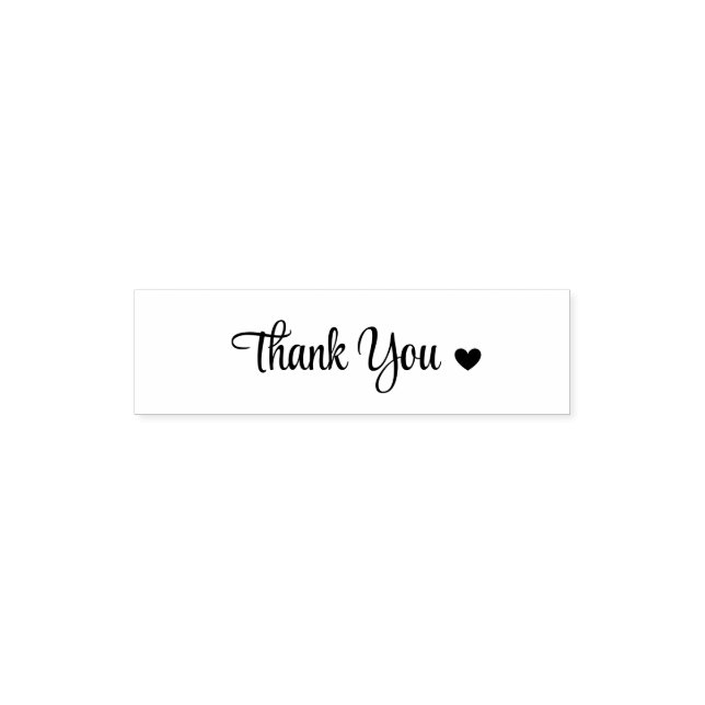 Sello Automático “Thank You” with Heart Rubber Stamp (Diseño)