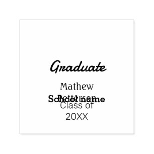 Sello Automático Tipo negrita simple graduación moderna elegante ma