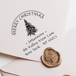Sello Automático Tipografía de época | Árbol navideño |