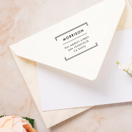 Sello Automático Tipografía minimalista | Dirección de retorno mode