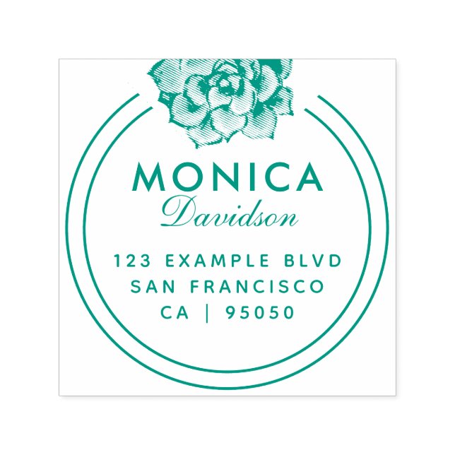 Sello Automático Tipografía moderna | Dirección de devolución de co (Diseño)