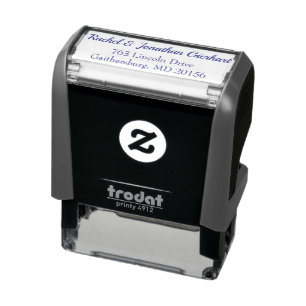 Sello Automático Tipografía moderna elegante para correo