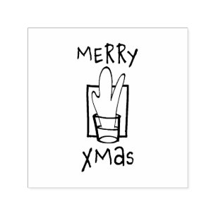 Sello Automático Tiros de Navidad Feliz