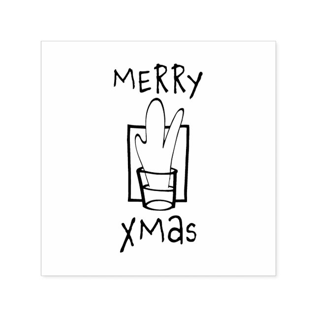 Sello Automático Tiros de Navidad Feliz (Diseño)
