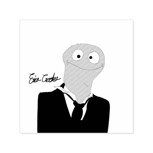 Sello Automático Títere mirándote (Diseño)