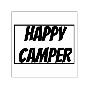 Sello Automático Título: Feliz Campista Aventura Divertida de Campi