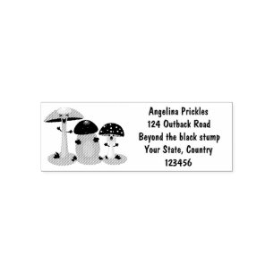 Sello Automático Toadstool de hongos de hongo de kawaii