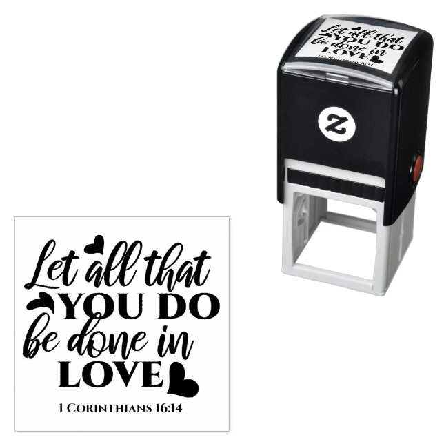Sello Automático Todos hagamos el amor - 1 Cor 16:14 (In Situ)