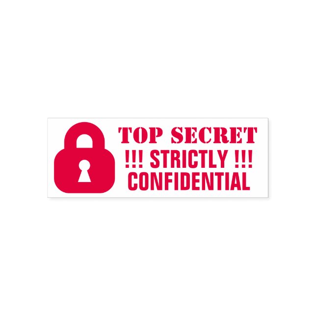 Sello Automático Top Secret estrictamente confidencial keyhole padl (Diseño)