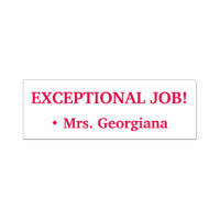 "¡TRABAJO EXCEPCIONAL!" + Nombre del tutor Persona