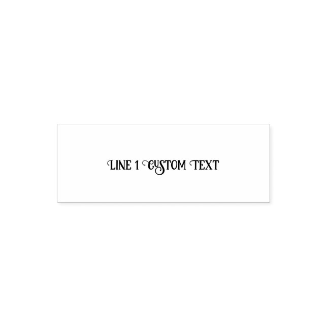 Sello Automático Traditional Custom Business 1 Line of Serif Text (Diseño)