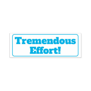 Sello Automático "¡Tremendo esfuerzo!" Estampilla de goma de retroa