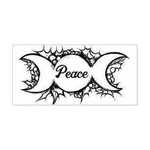 Sello Automático Triple luna Holly Yule Art