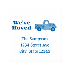 Sello Automático Truck We're Moving Announcement
