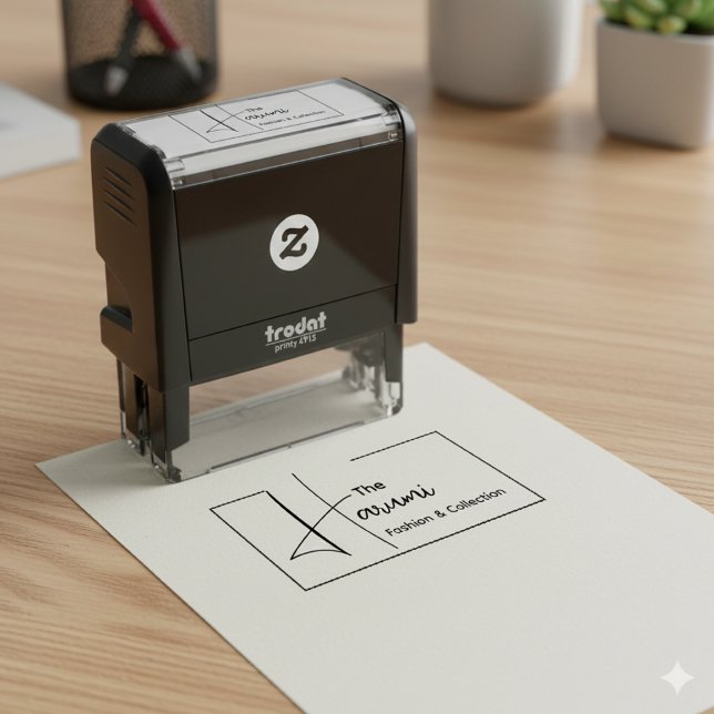 Sello Automático Typography Business Inicialmente Minimal Fashion L (Subido por el creador)