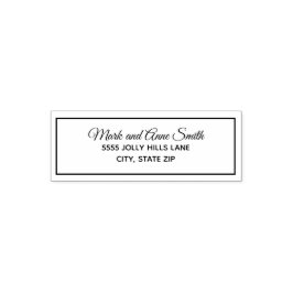 Sello Automático Typography Family Apellido Apellido Dirección de d