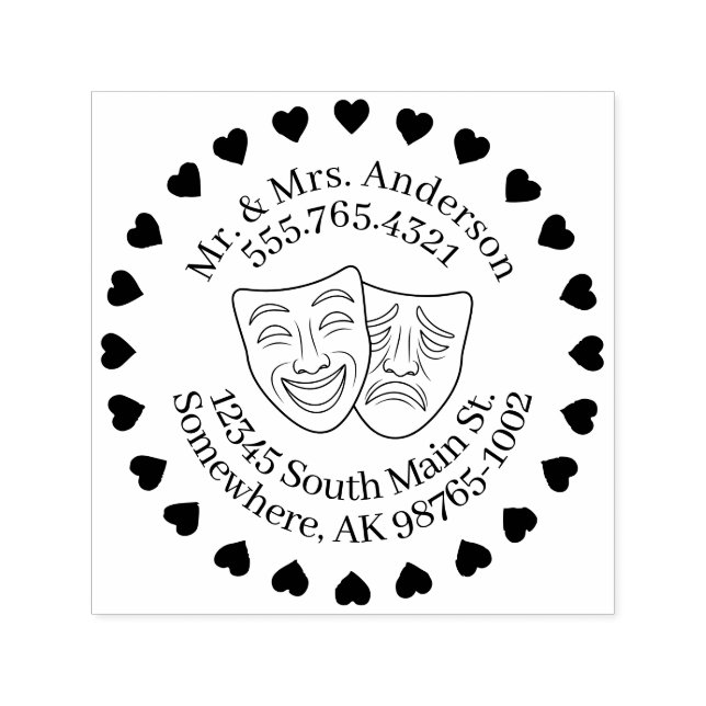 Sello Automático Un contacto personal con un toque teatral (Diseño)