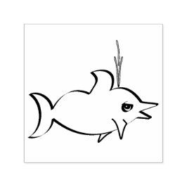 Sello Automático Un delfín lindo