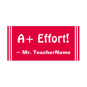 Sello Automático "¡Un esfuerzo más!" + Personalizado Educador Nombr