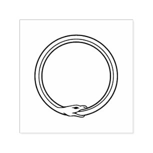 Sello Automático Uno mismo de oro de la serpiente de Ouroboros que