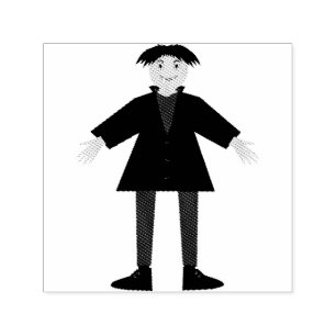 Sello Automático Vampiro de Cute Halloween