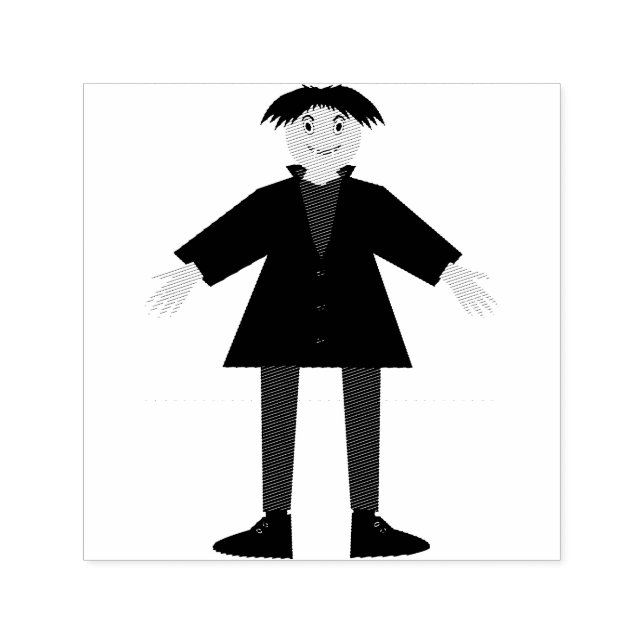 Sello Automático Vampiro de Cute Halloween (Diseño)