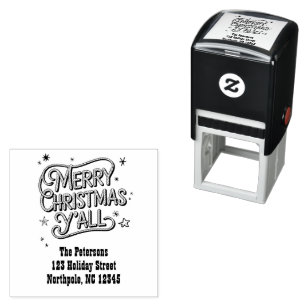 Sello Automático Vaqueros Navidades Western Merry Christmas Y'all