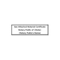 Véase el certificado notarial adjunto