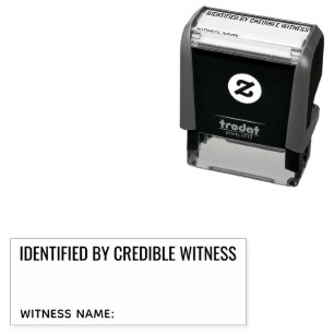 Sello Automático Verificación de Identidad de Testigo Creíble Notar