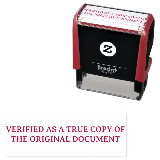 Sello Automático Verified True Copy of Original Document (In Situ)