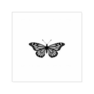 Sello Automático Vibrant Monarch Butterfly Illustration on Light Ba
