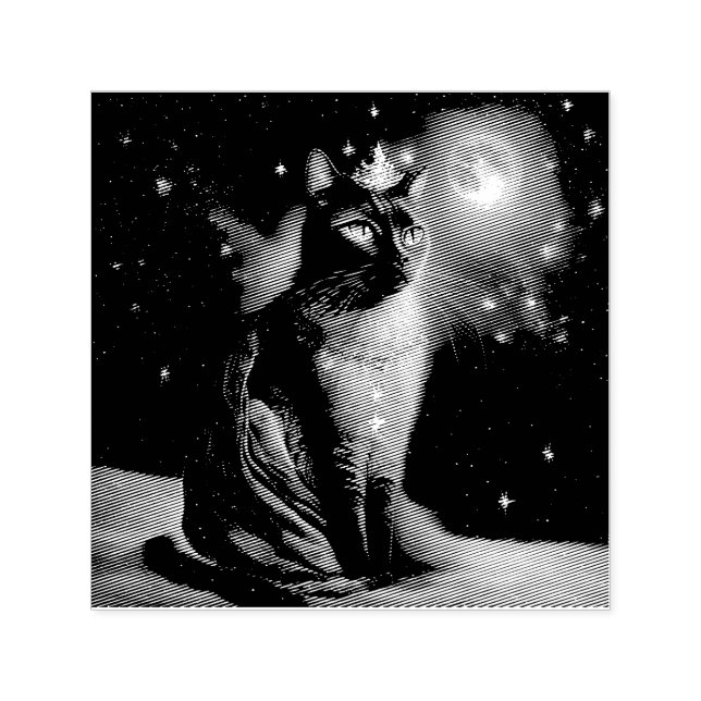 Sello Automático Vinatge Royal Cat (Diseño)