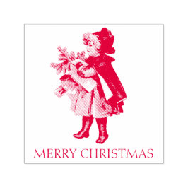 SELLO AUTOMÁTICO VINTAGE CHRISTMAS ANGEL RUBBER STAMP