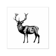 VINTAGE DEER RUBBER STAMP
