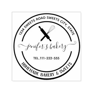 Sello Automático Vintage elegante pin roll whisky panadería casera