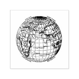 SELLO AUTOMÁTICO VINTAGE GLOBE RUBBER STAMP