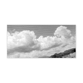 Sello Automático Vintage Nubes y Paisaje Blanco y