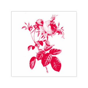 SELLO AUTOMÁTICO VINTAGE ROSA RUBBER STAMP