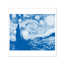 VINTAGE VAN GOGH "STARRRY NIGHT" RUBBBER STABER ST