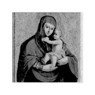 Sello Automático Virgen María y Niño Jesús por Jan Rombauer