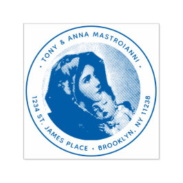 Sello Automático Virgin Mary & Jesus Navidades Regreso Dirección