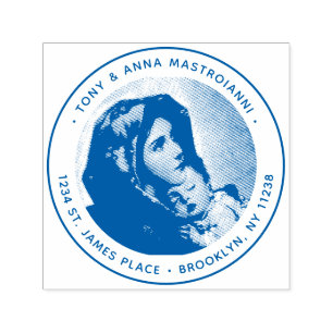 Sello Automático Virgin Mary & Jesus Navidades Regreso Dirección