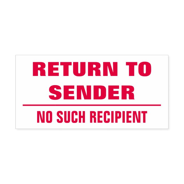 SELLO AUTOMÁTICO "VOLVER AL REMITENTE" + "NO HAY UN DESTINATARIO DE (Diseño)